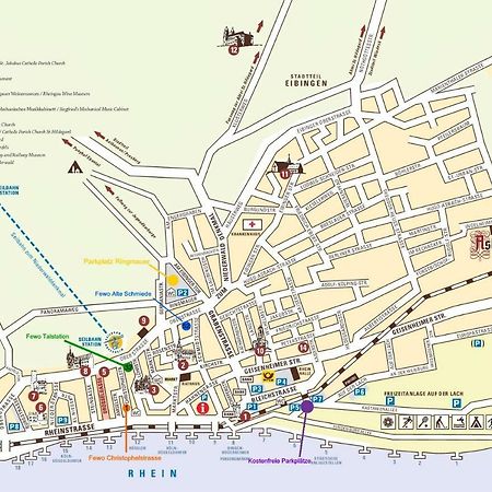 Fewo " Schmiede " Innenstadt, Ruhige Lage, Grosse Terrasse, Wlan Inkl. Рюдесхайм-на-Рейне Экстерьер фото